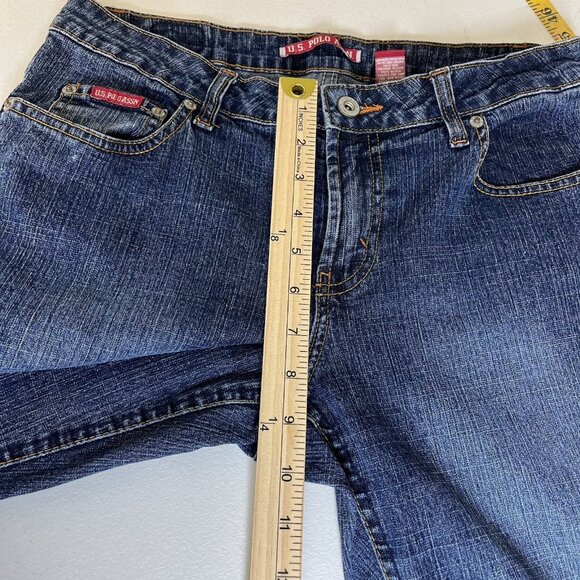 US Polo Assn. Womens Jeans Size 11/12 Flare Bootcut Y2K Low Rise - Picture 8 of 9